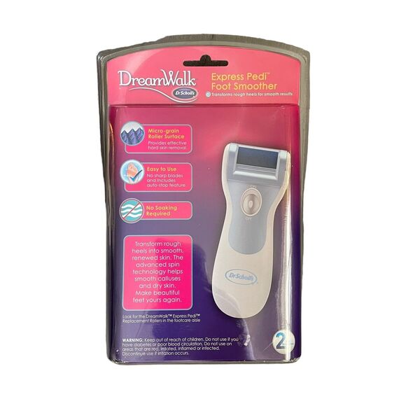 Dr. Scholl's DreamWalk Express‎ Pedi Foot Smoother Home Pedicure New SEALED - Picture 2 of 3